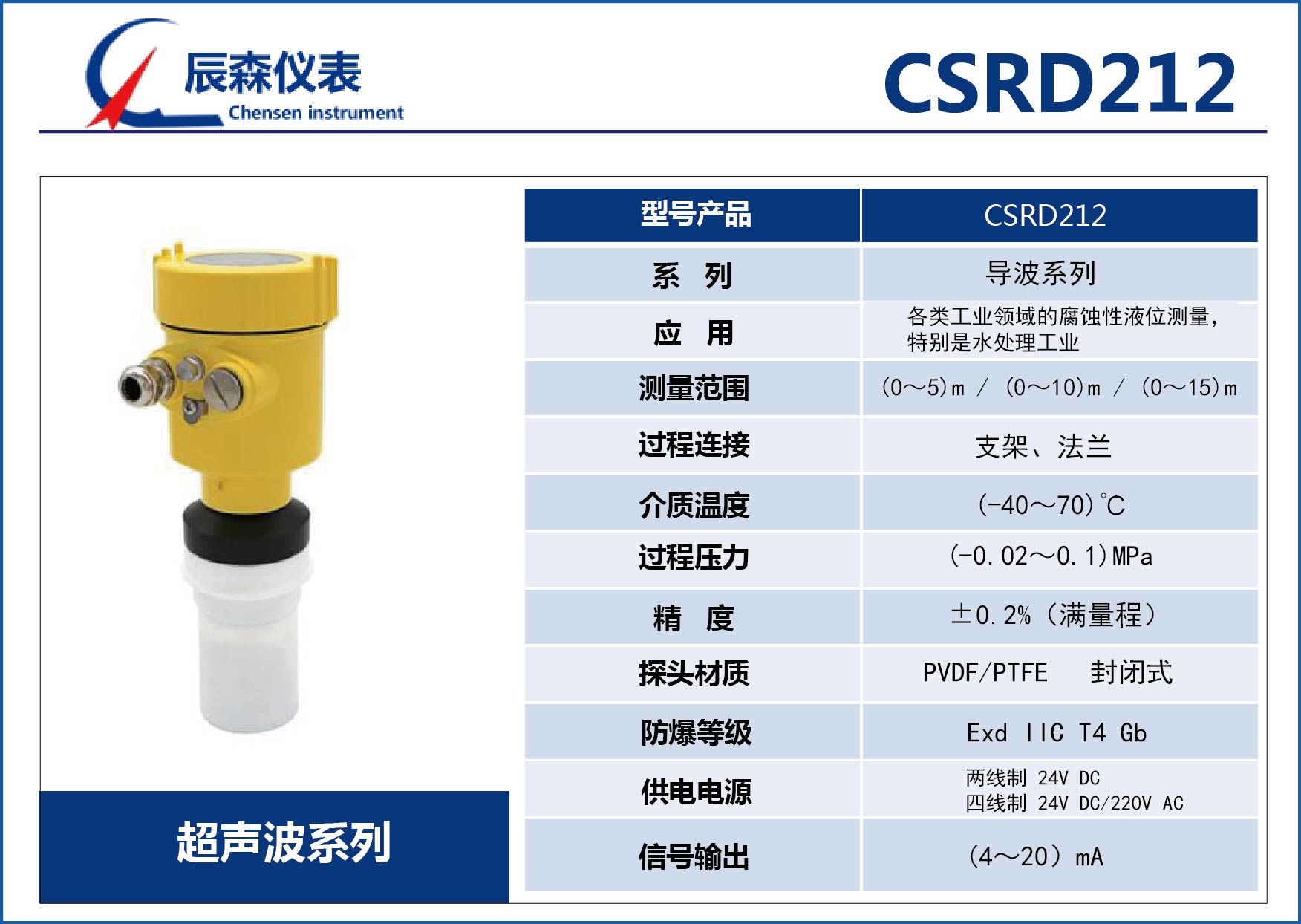 超聲波物位計(jì)CSRD212